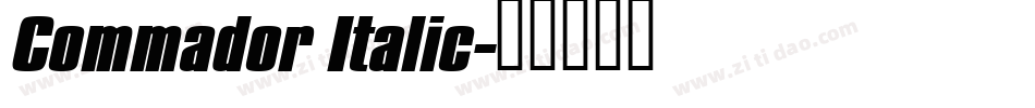 Commador Italic字体转换